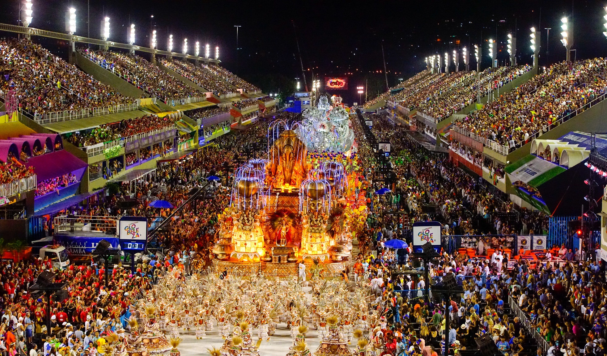 Desfile da Viradouro de 2020; escola foi a campeã do Carnaval. Foto: Riotur