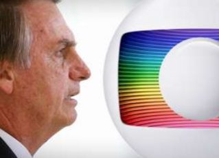 Jair Bolsonaro e o símbolo da Rede Globo. Foto: Reprodução de Internet