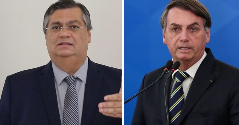 Flávio Dino e Jair Bolsonaro. Foto: Marcos Correa/PR/Divulgação