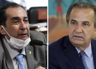 Jorge Kajuru e Silas Malafaia. Foto: Edilson Rodrigues/Agência Senado e Isac Nóbrega/PR