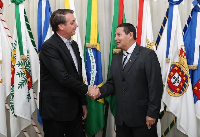 Jair Bolsonaro e Hamilton Mourão. Foto: Divulgação/Governo Federal
