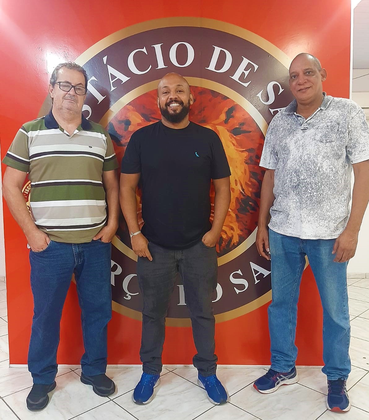 Julinho Fonseca, Mario Mattos e a Marcão Selva. Foto: Divulgação/Estácio de Sá