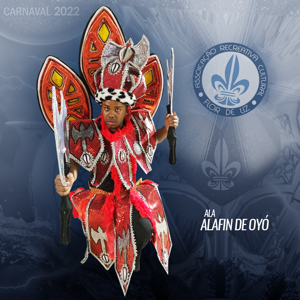Fantasia da Flor de Liz para o Carnaval 2022. Foto: Reprodução/Facebook