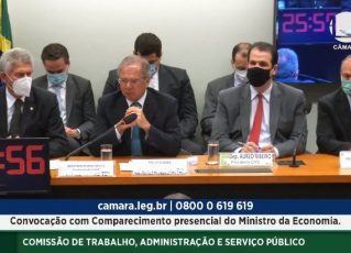 Comissões ouvem Paulo Guedes sobre empresa em paraíso fiscal. Foto: Reprodução/YouTube