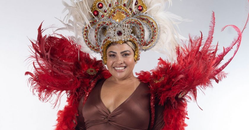 Sanucia Pereira, nova rainha de bateria da Renascer. Foto: Divulgação