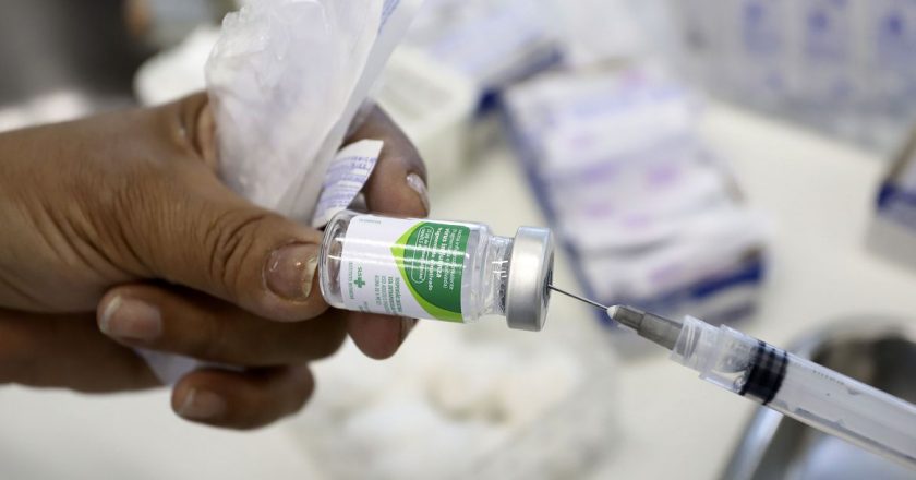 Vacina contra a influenza. Foto: Agência Brasil/Gilberto Marques/Governo do Estado de São Paulo