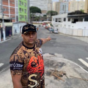 Luiz Felipe se despede da quadra da Vai-Vai antes de demolição. Foto: Reprodução/Instagram