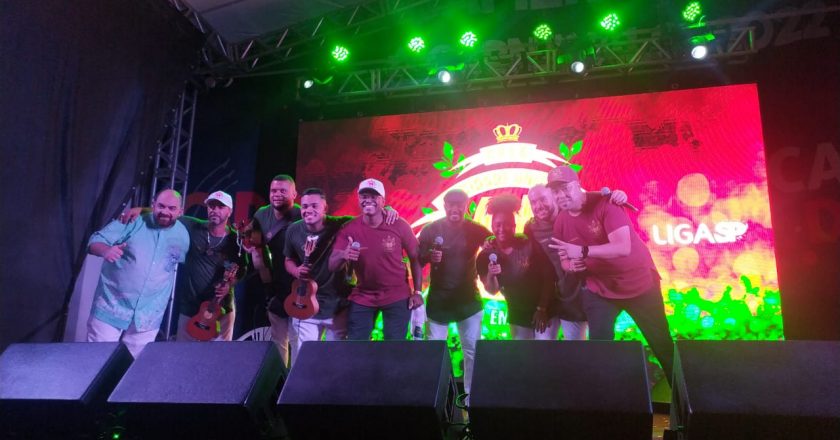 Mocidade Unida da Mooca na festa de lançamento do CD do Carnaval de São Paulo 2022. Foto: SRzd/Alexandre Pinotti