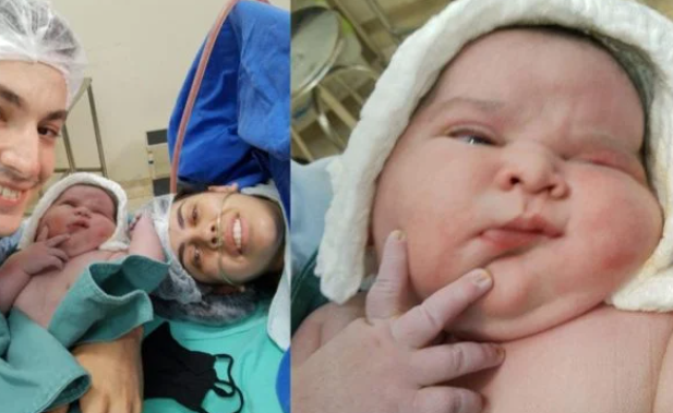 SP: 'Bebê gigante' surpreende pais e médicos ao nascer. Foto: Reprodução das redes sociais