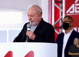 Lula em SBC. Foto: Reprodução da TV