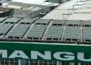 Mangueira inaugura Sistema de Energia Solar no Palácio do Samba. Foto: Reprodução de vídeo