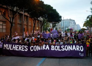Ato de mulheres contra Bolsonaro. Foto: Tomaz Silva/EBC