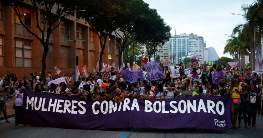 Ato de mulheres contra Bolsonaro. Foto: Tomaz Silva/EBC