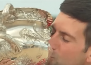 Novak Djokovic. Foto: Reprodução da TV