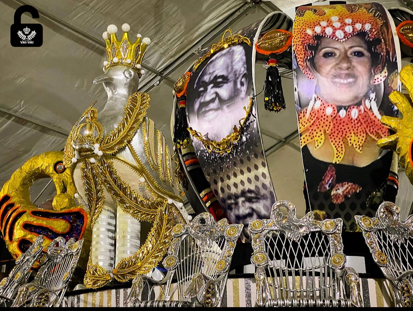Alegoria da Vai-Vai para o Carnaval 2022. Foto: Reprodução/Facebook