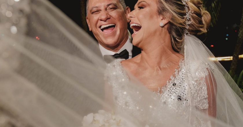 Casamento de Francine e Serginho. Foto: Bruno Ferreira/Edu Graboski/Divulgação
