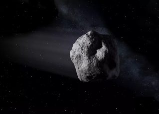 Ilustração da Nasa representa um asteroide no espaço. Foto: Nasa/Divulgação