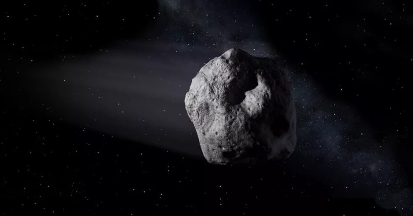 Ilustração da Nasa representa um asteroide no espaço. Foto: Nasa/Divulgação