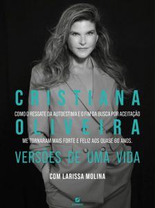 Atriz Cristiana Oliveira lança livro. Foto: Divulgação