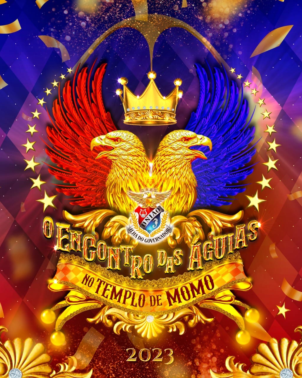 Logo do enredo da União da Ilha para o Carnaval 2023. Foto: Divulgação