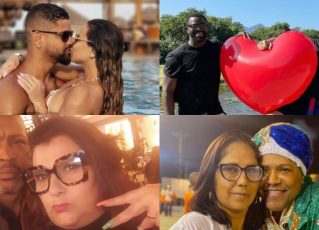 Sambistas celebram o Dia dos Namorados nas redes sociais. Fotos: Reprodução/Instagram