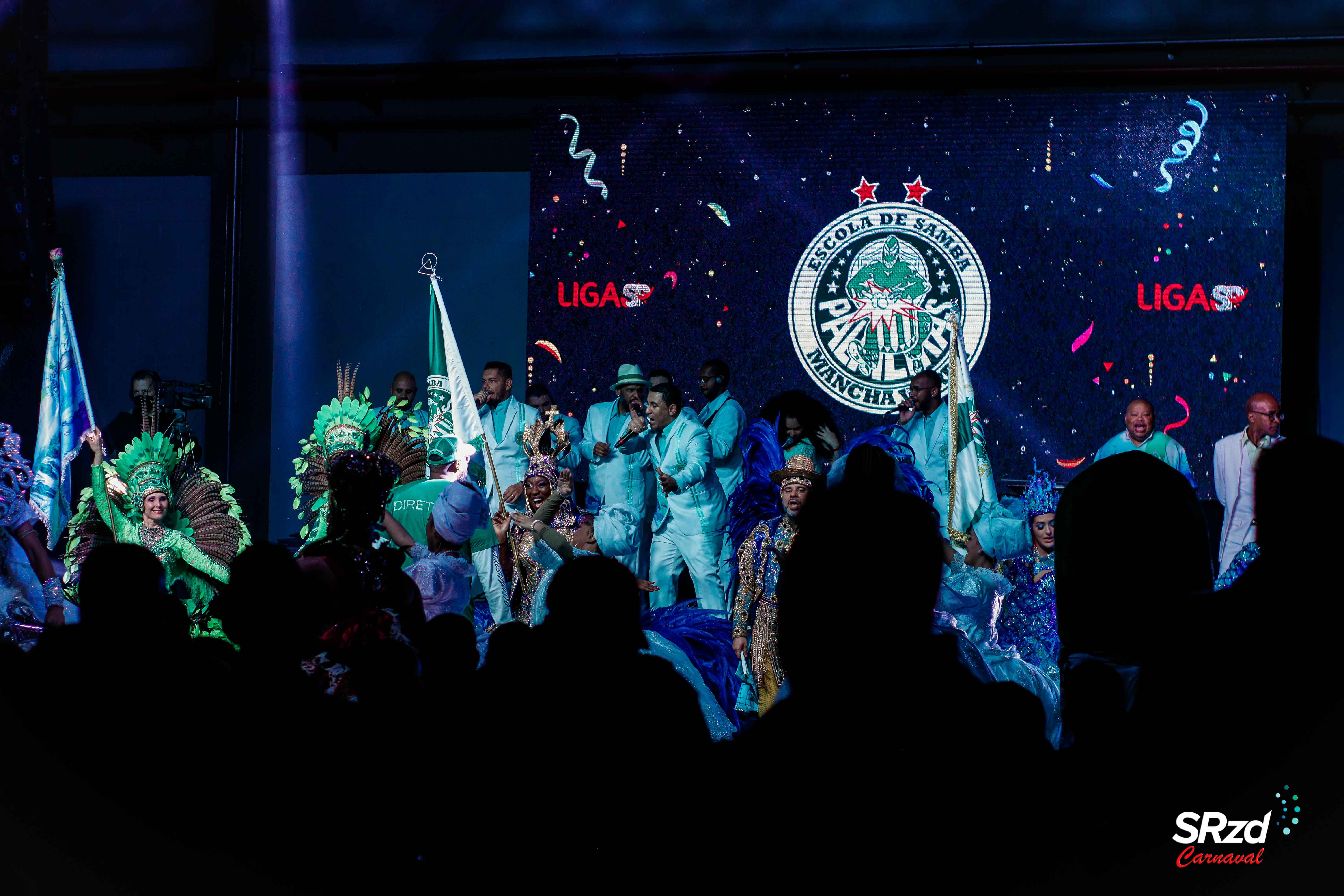Mancha Verde no sorteio para o Carnaval 2023. Foto: Bruno Giannelli/SRzd