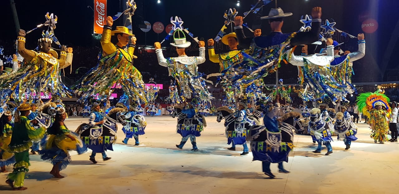 Boi Caprichoso na segunda noite do Festival de Parintins 2022. Foto: Guilherme Queiroz/SRzd