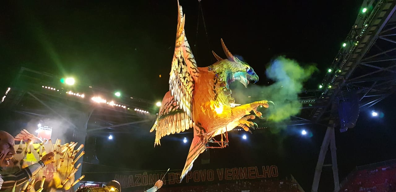 Boi Caprichoso na terceira noite do Festival de Parintins 2022. Foto: Guilherme Queiroz/SRzd