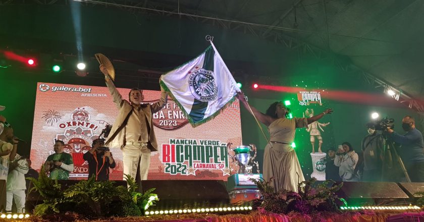 Final de samba-enredo da Mancha Verde para o Carnaval 2023. Foto: Guilherme Queiroz/SRzd