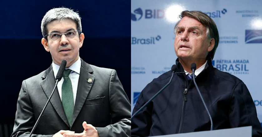 Randolfe Rodrigues e Jair Bolsonaro. Fotos: Waldemir Barreto/Agência Senado e Alan Santos/PR