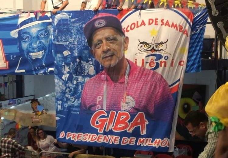 Homenagem a Gilberto Rodrigues, o Giba, ex-presidente da Estrela do Terceiro Milênio. Foto: Igor Cantanhede/Divulgação