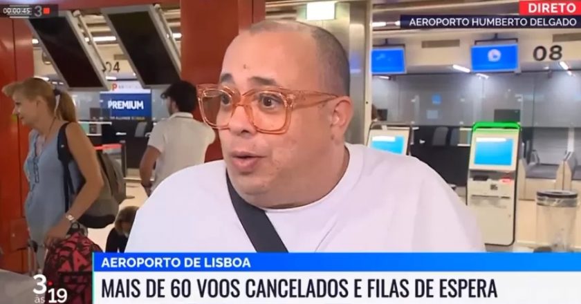 Humorista viralizou após resposta sincera em entrevista à TV portuguesa. Foto: Reprodução do Twitter