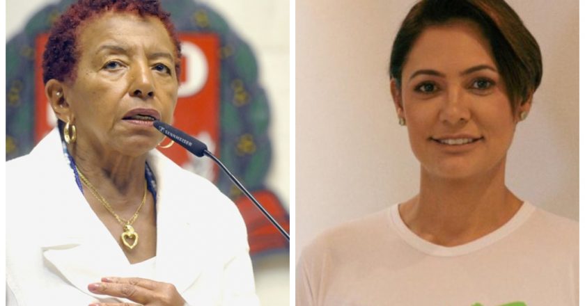 Leci Brandão e Michelle Bolsonaro. Foto: Divulgação/Alesp e Reprodução/Instagram