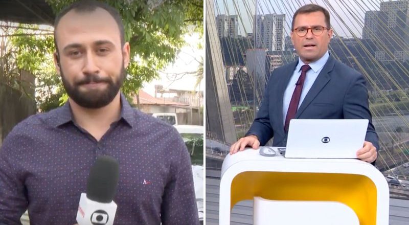 Repórter da Globo descobre ao vivo que amigo levou tiro na cabeça