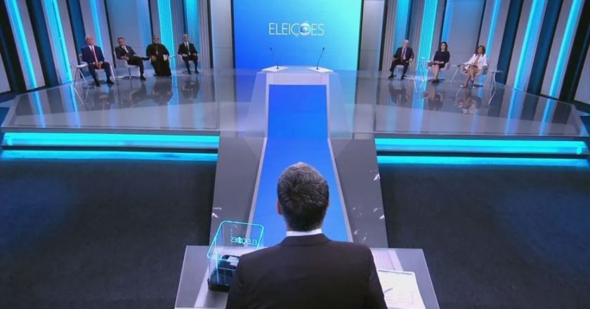 Debate da Globo para presidente. Foto: Reprodução de TV