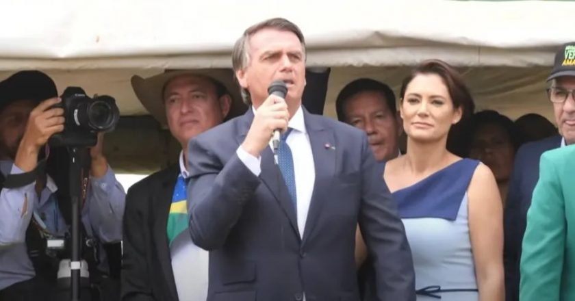 Jair Bolsonaro em discurso. Foto: Reprodução/YouTube