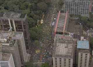 7 de setembro na Avenida Paulista. Foto: Reprodução de vídeo