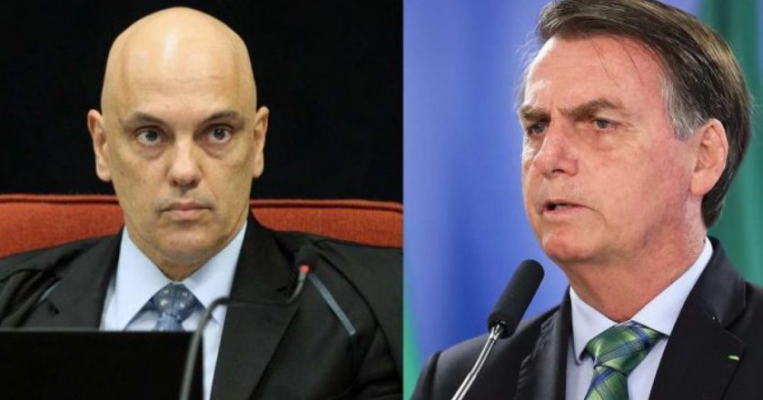 Alexandre de Moraes e Jair Bolsonaro. Fotos: Ricardo Moraes/Agência Brasil e Marcos Corrêa/PR