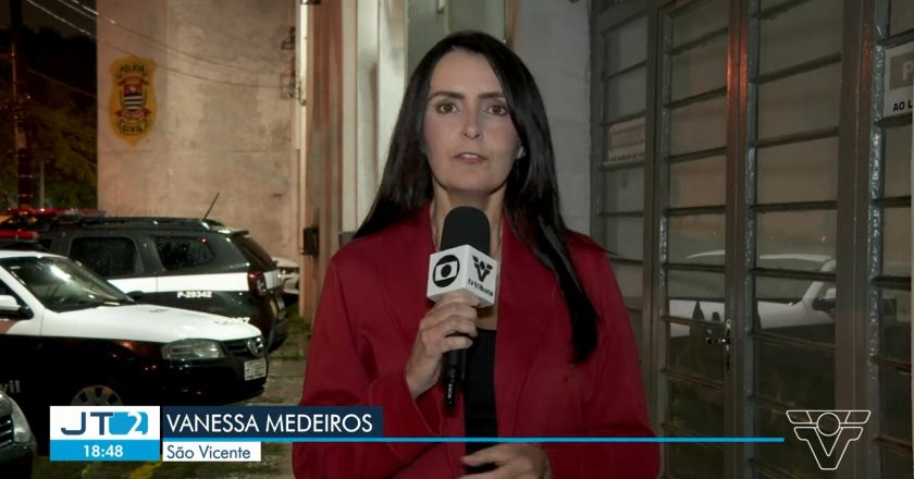 Repórter de afiliada da TV Globo desmaia ao vivo em telejornal. Foto: Reprodução de TV