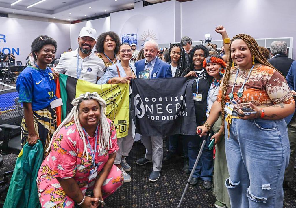 Lula se encontra com representações da sociedade civil brasileira na COP27. Foto: Ricardo Stuckert