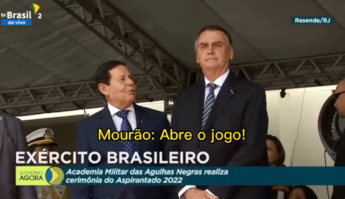 Mourão manda Bolsonaro 'abrir o jogo' e excita golpistas; assista