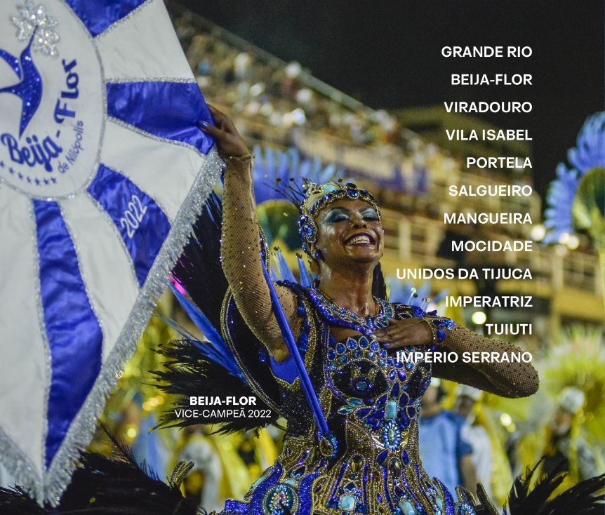 Contracapa do álbum com sambas do Carnaval do Rio 2023. Foto: Divulgação/Imprensa Rio Carnaval