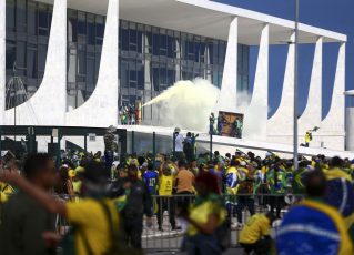 Golpistas invadem Congresso, STF e Palácio do Planalto. Foto: Marcelo Camargo/Agência Brasil