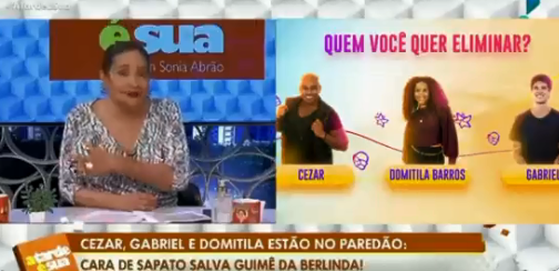 BBB 23: Sônia Abrão toma partido e escolhe favorito em Paredão desta terça