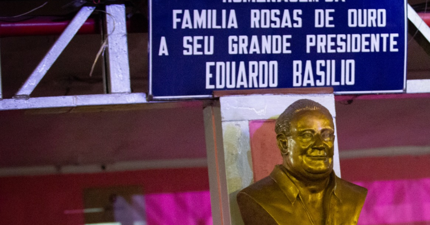 Busto de Eduardo Basílio. Foto: Reprodução/Facebook/Rosas de Ouro