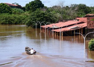 Inundação no Maranhão: Foto: Reprodução/Twitter Carlos Brandão