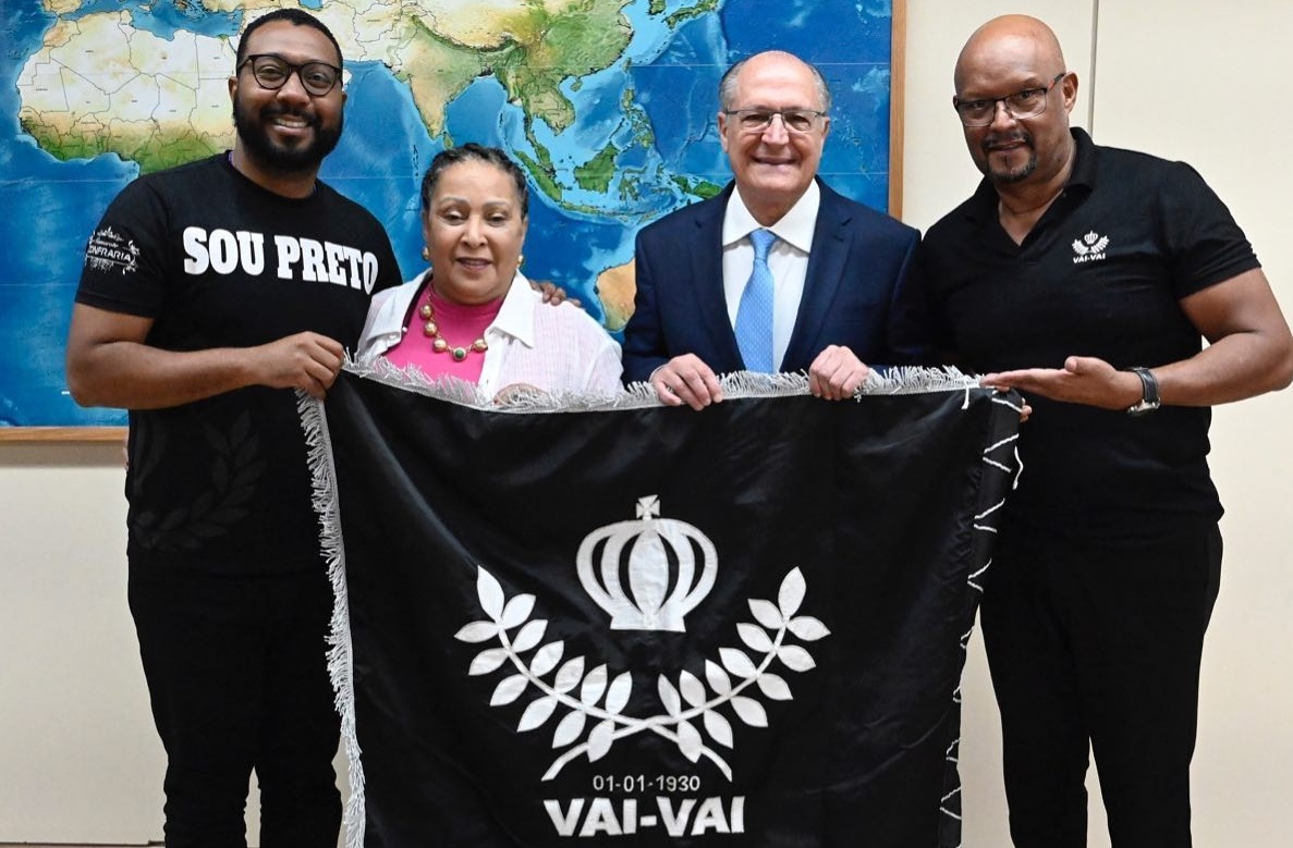 Presidente da Vai-Vai se reúne com Geraldo Alckmin. Foto: Reprodução/Vai-Vai