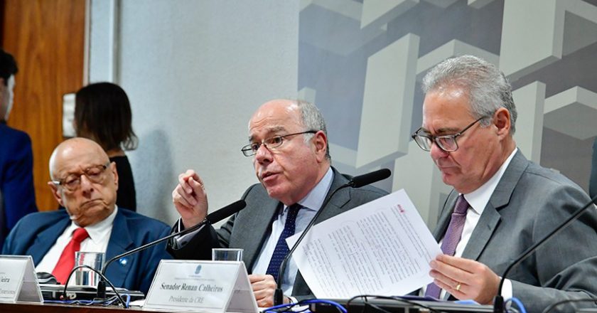 Ministro Mauro Vieira em audiência. Foto: Waldemir Barreto/Agência Senado