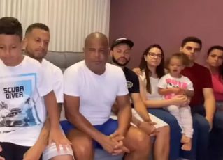 Após sequestro, Marcelinho Carioca posta vídeo com a família. Foto: Reprodução de Vídeo
