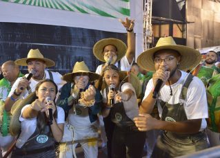 Mancha Verde no desfile das campeãs 2024. Foto: Felipe Araújo/Liga-SP